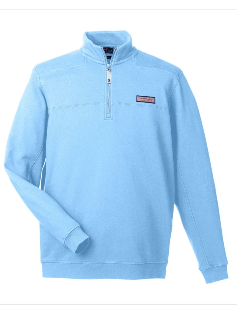 Vineyard Vines Jake Collegiate Shep Shirt Mens L Neo Htr Blue 1/4 Zip Pullover